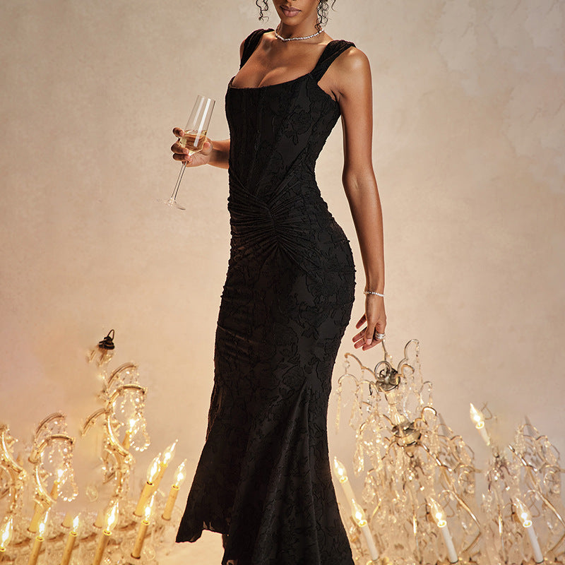Mozision Off-shoulder Backless Sexy Evening Dress For Women Purple Sleeveless Strapless Ruched Bodycon Club Party Dress