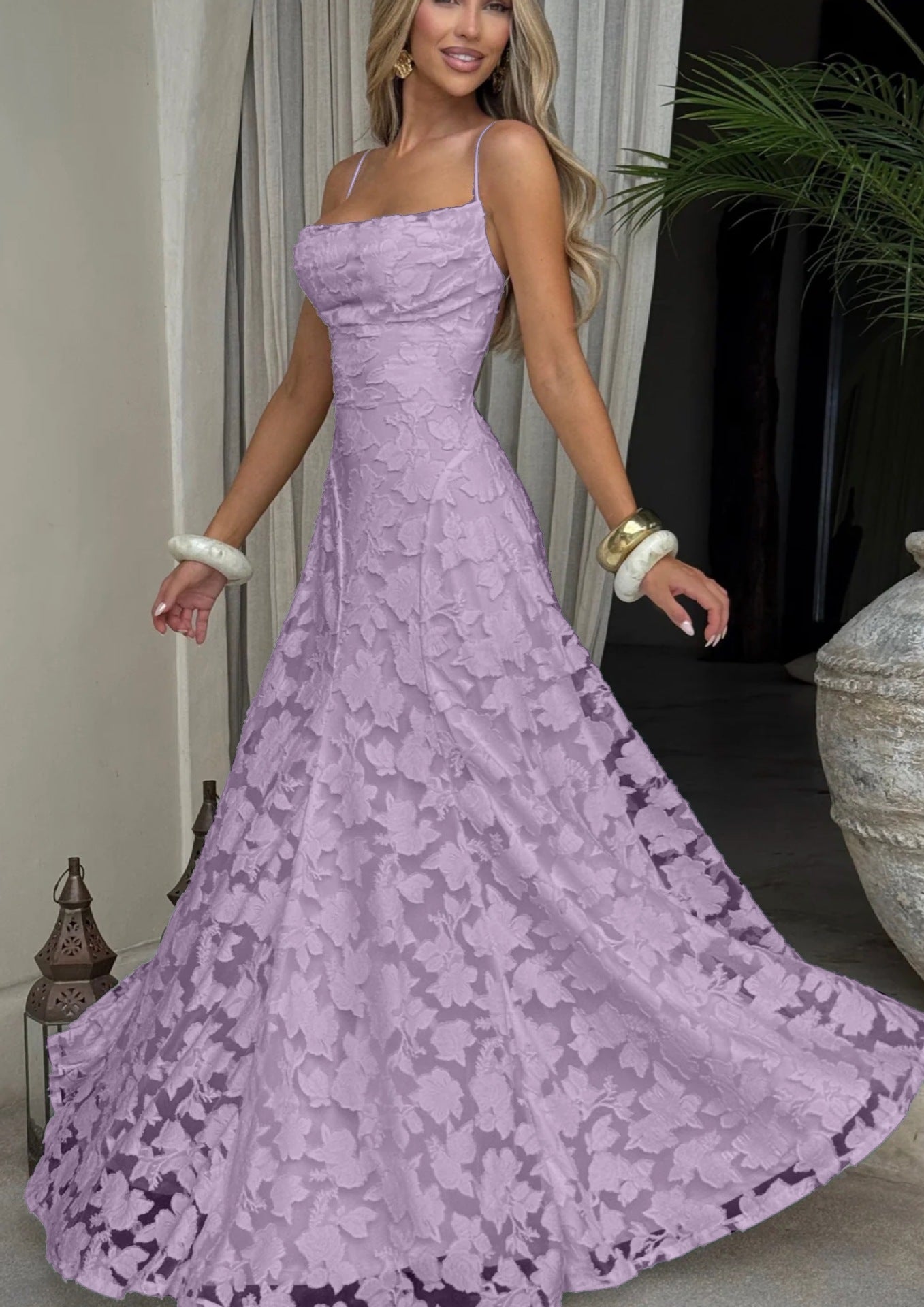 Summer Women's Sexy Sling Chiffon Elegant Backless Dress