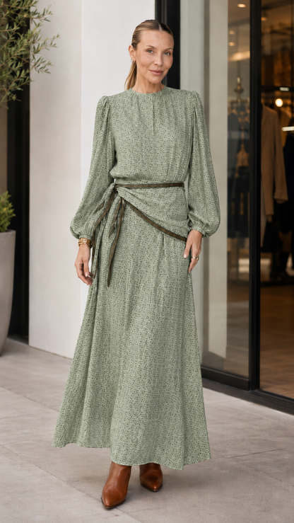 Terracotta Paisley Maxi Dress