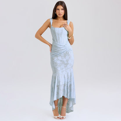 Mozision Off-shoulder Backless Sexy Evening Dress For Women Purple Sleeveless Strapless Ruched Bodycon Club Party Dress